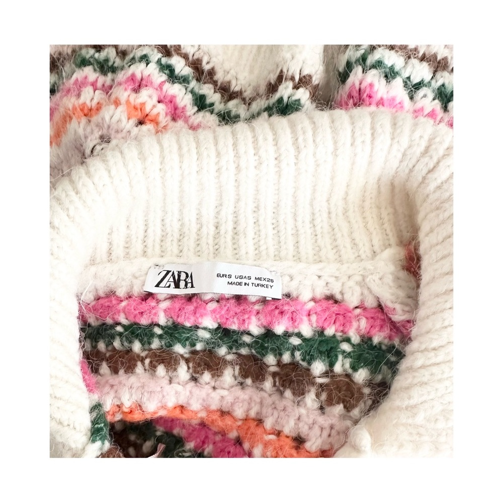 Zara Multicolor Knit Sweater - Picture 6 of 6